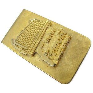 Vintage Hotel Fremont Las Vegas Money Clip Men Wallet ID Credit Card Holder